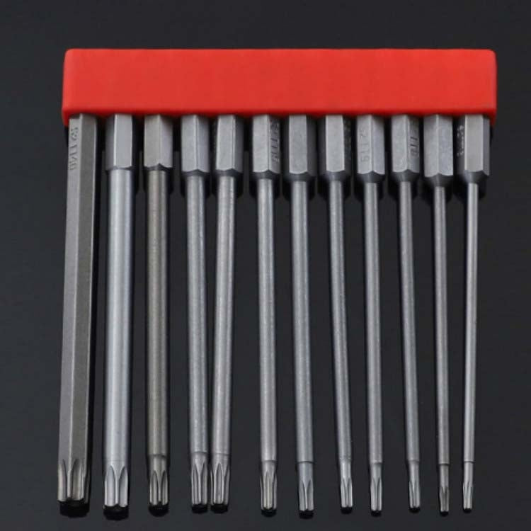 12 PCS / Set Screwdriver Bit With Magnetic S2 Alloy Steel Electric Screwdriver, 1, 2, 3, 4, 5, 6, 7, 8, 9, 10, 11, 12, 13 10