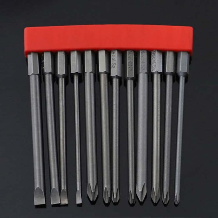 12 PCS / Set Screwdriver Bit With Magnetic S2 Alloy Steel Electric Screwdriver, 1, 2, 3, 4, 5, 6, 7, 8, 9, 10, 11, 12, 13 11