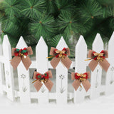 15 PCS Christmas Bow With Iron Bells Christmas Wreath Christmas Tree Decorations, Random Style Delivery, Bow With Iron Bells