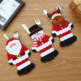 Christmas Knife And Fork Cover Christmas Decorations, Elk