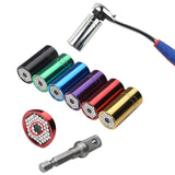 2 Pcs/Set Universal Torque Wrench Head Set Socket Sleeve 7-19mm Power Drill Ratchet Bushing Spanner Key Magic Multi Hand Tools, Torque Wrench Head Torque Wrench Head