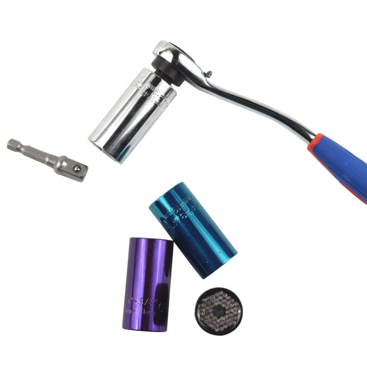 2 Pcs/Set Universal Torque Wrench Head Set Socket Sleeve 7-19mm Power Drill Ratchet Bushing Spanner Key Magic Multi Hand Tools, Torque Wrench Head