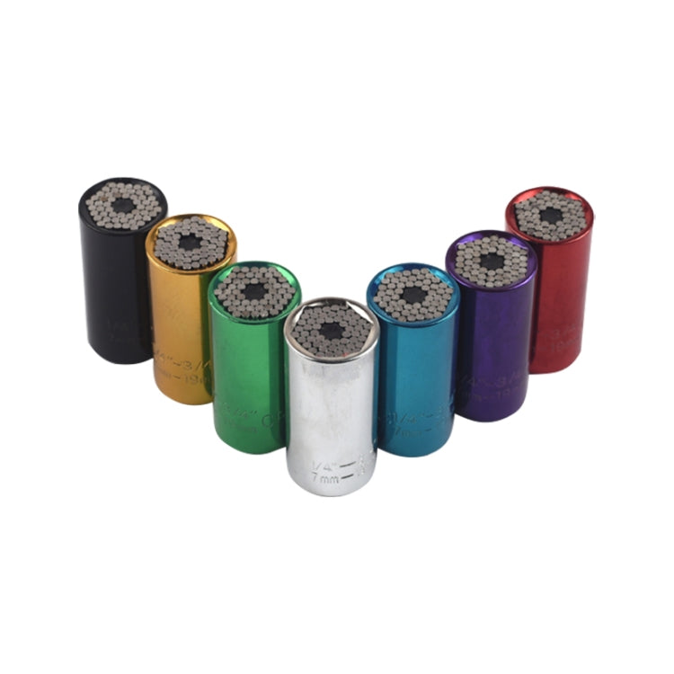 2 Pcs/Set Universal Torque Wrench Head Set Socket Sleeve 7-19mm Power Drill Ratchet Bushing Spanner Key Magic Multi Hand Tools, Torque Wrench Head