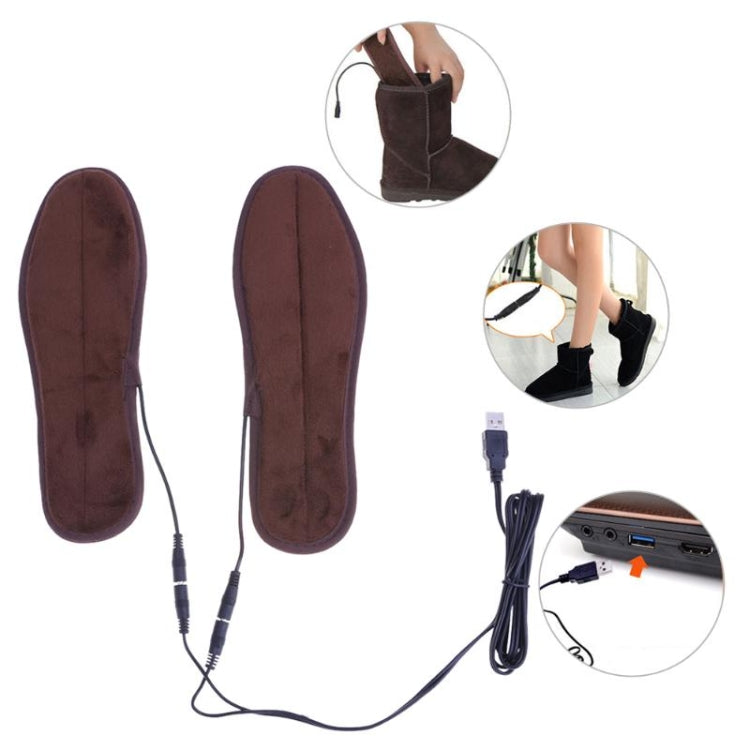 2 Pairs USB Shoe Dryer Electric Insoles Shoe Winter Keep Warm Heated Insole for Shoes Boot, 35-36, 39-40, 41-42, 43-44
