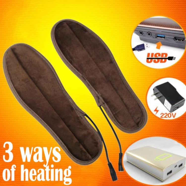 2 Pairs USB Shoe Dryer Electric Insoles Shoe Winter Keep Warm Heated Insole for Shoes Boot, 35-36, 39-40, 41-42, 43-44