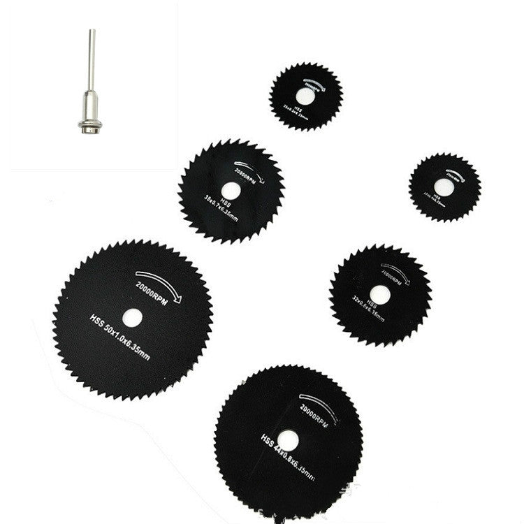 7 PCS/Set Electric Grinder Saw Blade High Speed Steel Saw Blade Woodworking Saw Blade High Speed Steel Cutting Piece, 11026, 11027