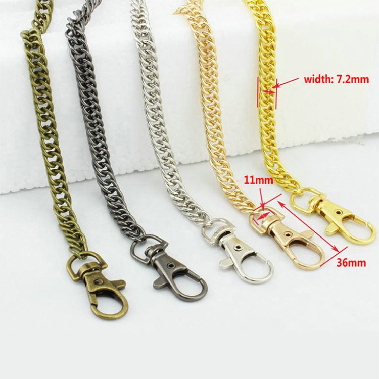 10 PCS Metal Chain Shoulder Bags Handbag Buckle Handle DIY Double Woven Iron Chain Belt, 40cm, 60cm, 100cm, 120cm, 140cm