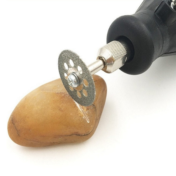 8 Holes Emery Cutting Chip Jade Saw Blade Electric Grinder Accessories, 10 Saw Blade 2 Connecting rod 30MM, 10 Saw Blade 2 Connecting rod 20MM, 10 Saw Blade 2 Connecting rod 22MM, 10 Saw Blade 2 Connecting rod 25MM