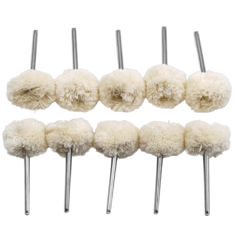 10 PCS/Set Wool Polishing Head Wool Polishing Wheel Electric Grinder Accessories, Wool Polishing Head Wool Polishing Head