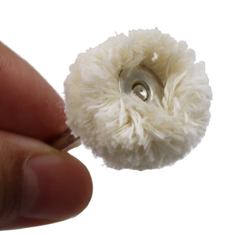 10 PCS/Set Wool Polishing Head Wool Polishing Wheel Electric Grinder Accessories, Wool Polishing Head