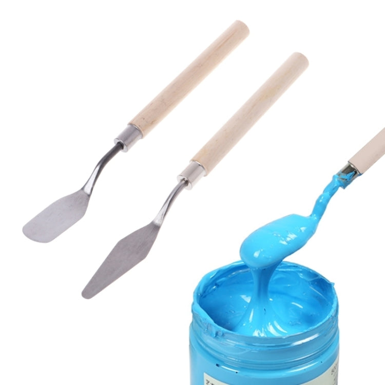 2Pcs Stainless Steel Palette Knife Spatula Scraper for Mixing Art Oil Painting, 2 PCS 2 PCS