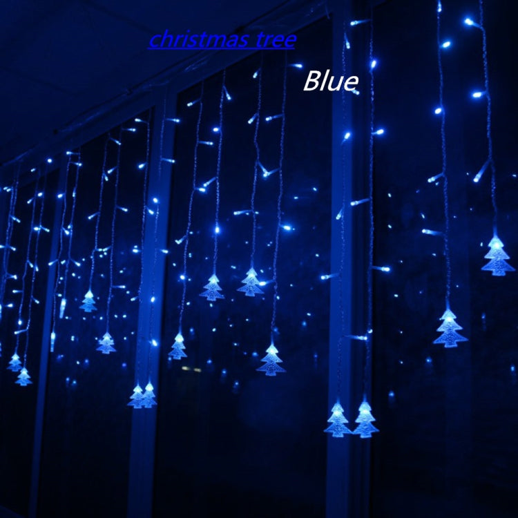 3.5M 96 Leds Curtain Christmas Tree Icicle String Lights Fairy Lights Christmas New Year Lights Wedding Party Decoration, 110V US Plug