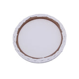 White Panel Round Canvas Board Wooden Frame Painting, 20cm, 40cm
