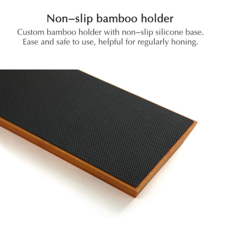 1000/6000 Red White Whetstone Double-sided Bamboo Base Set, Blue White Whetstone