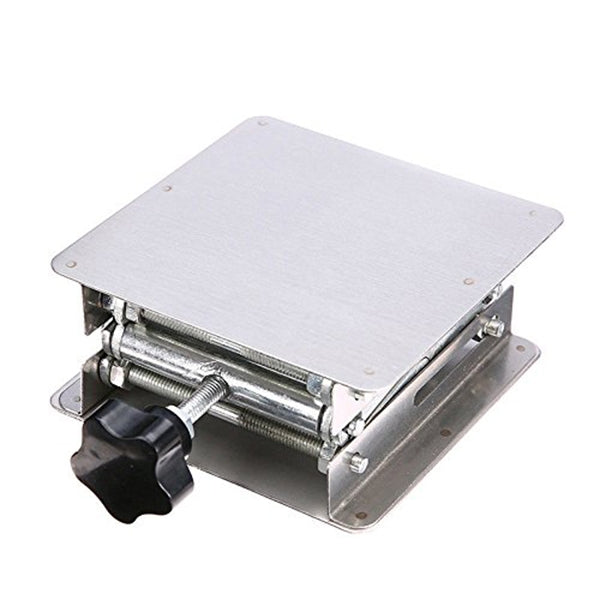100x100mm Laboratory Manual Stainless Steel Lifting Platform Small Lifting Platform, Laboratory Lifting Platform