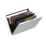 Stainless Steel Ultra-thin Protection Travel Card Bag Metal Card Box, Wiredraw Gold