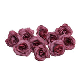 10 Sets 4cm Artificial Flower Silk Rose Flower Head for Wedding Party Home Decoration