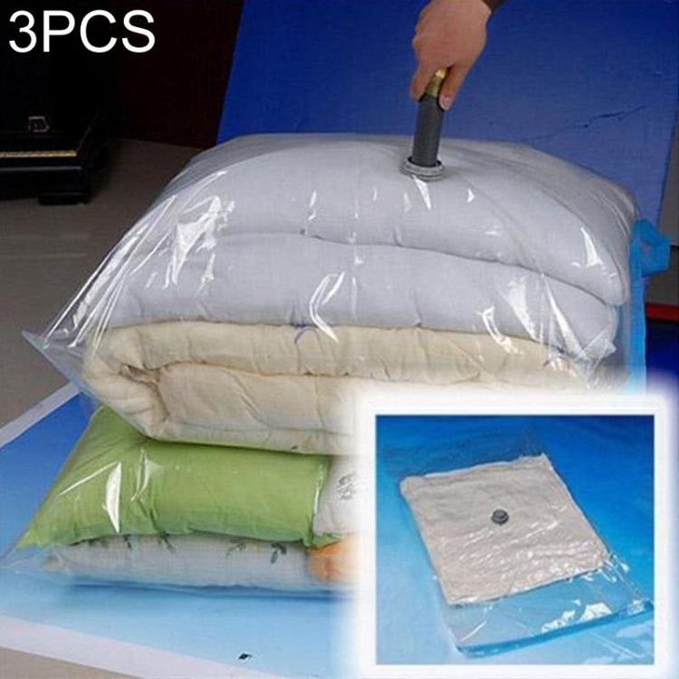3 PCS Hot Vacuum Bag Storage Organizer Transparent Border Foldable Extra Large Seal Compressed Travel Saving Space Bags, 3 PCS 40 x 60cm, 3 PCS 60 x 80cm, 3 PCS 70 x 100cm, 3 PCS 80 x 110cm 3 PCS 80 x 110cm 80x110cm
