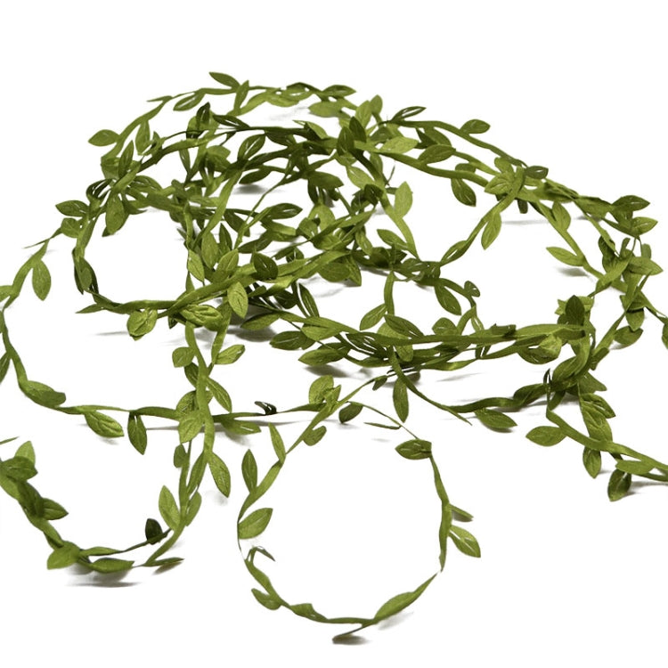 2 PCS Cloth Leaf Garland Decoration Accessories Green Leaf Cane Leaf Simulation DIY Garland Material, 100 Meters, 40 Meters One Card / Roll, 77 Meters, 200 Meters, 20 Meters / Card, 10 Meters / Card, 5 Meters / Card, 5 Meters