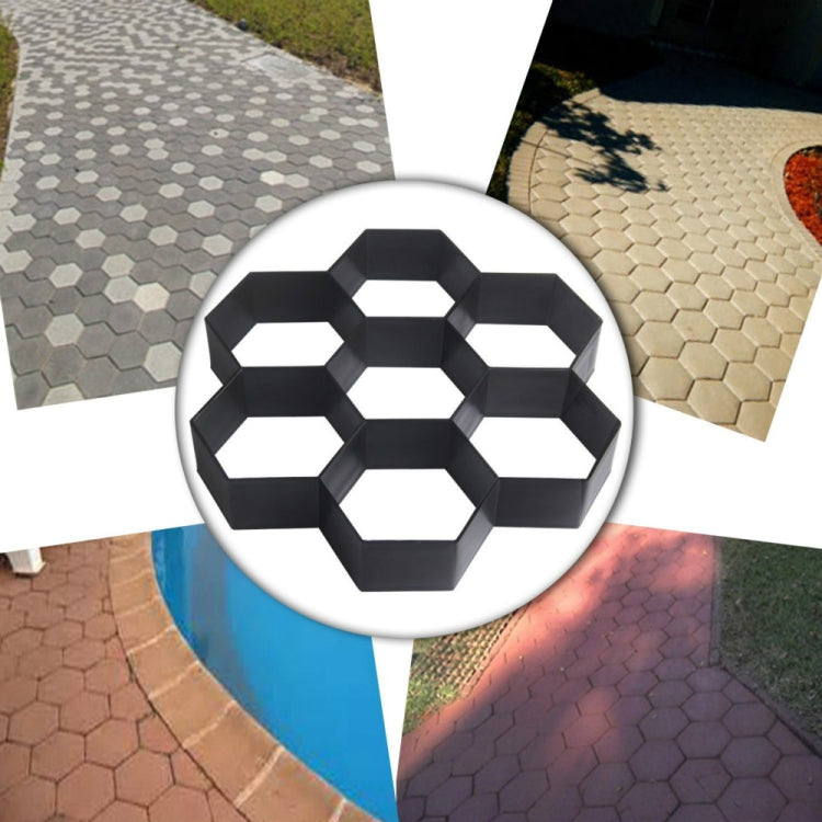 Plastic Floor Mold Ultralight DIY Garden Paving Hexagonal Fancy Mould, Paving Hexagonal Fancy Mould