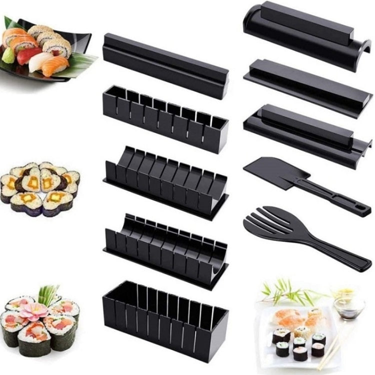 10 PCS/Set DIY Sushi Seaweed Rice Ball Making Mold, 10 PCS/Set