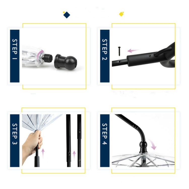 Pet Umbrella Transparent Adjustable Rainy Dog ?Walking Leash, Pet Umbrella