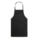 2PCS Kitchen Chef Aprons Cooking Baking Apron With Pockets, Black, Red, Rose Red, Green, Blue, Purple, Yellow, Coffe, Orange