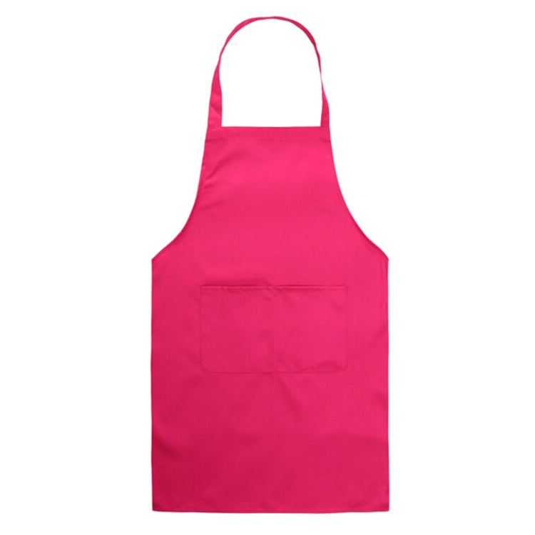 2PCS Kitchen Chef Aprons Cooking Baking Apron With Pockets, Black, Red, Rose Red, Green, Blue, Purple, Yellow, Coffe, Orange