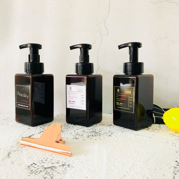 450ml Foam Press Bottle Bubbling Sub-bottle, Square One Day