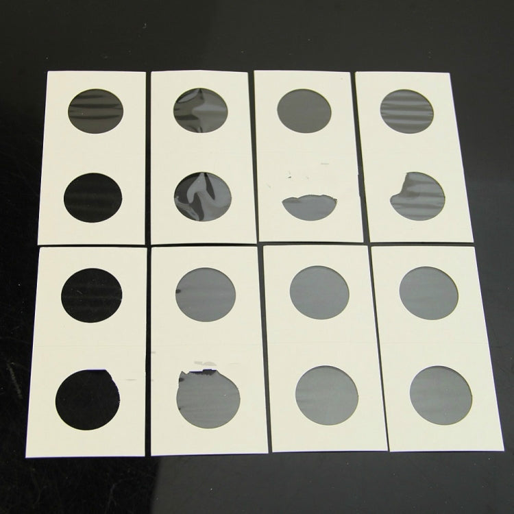 50 PCS / 3 Sets 40mm Diameter Coin Protector Square Coin Collection Paper Clip, Paper Clip