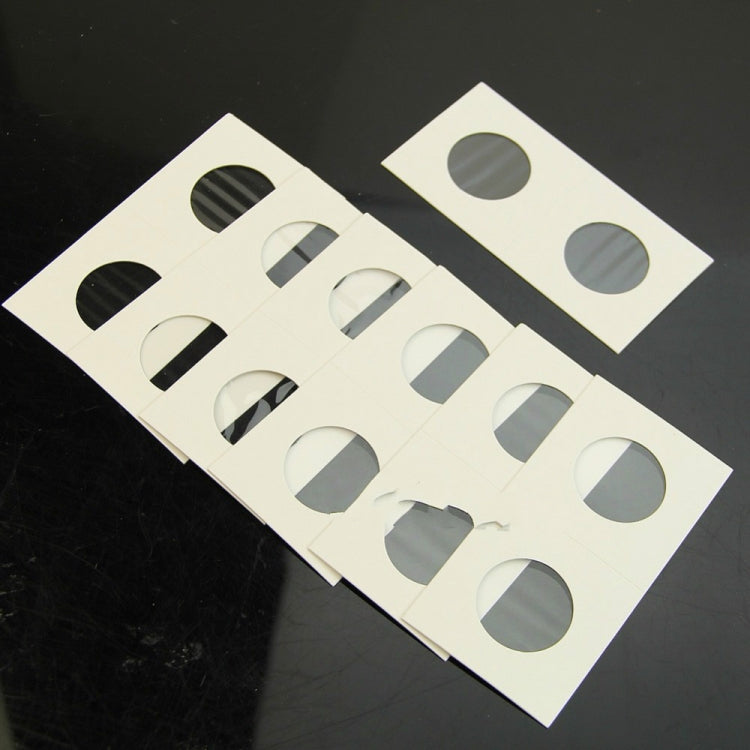 50 PCS / 3 Sets 40mm Diameter Coin Protector Square Coin Collection Paper Clip, Paper Clip