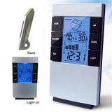 Household Digital LCD Display Hygrometer Thermometer Temperature Humidity Meter Clock Alarm, Humidity Meter Humidity Meter