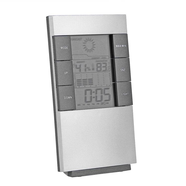 Household Digital LCD Display Hygrometer Thermometer Temperature Humidity Meter Clock Alarm, Humidity Meter