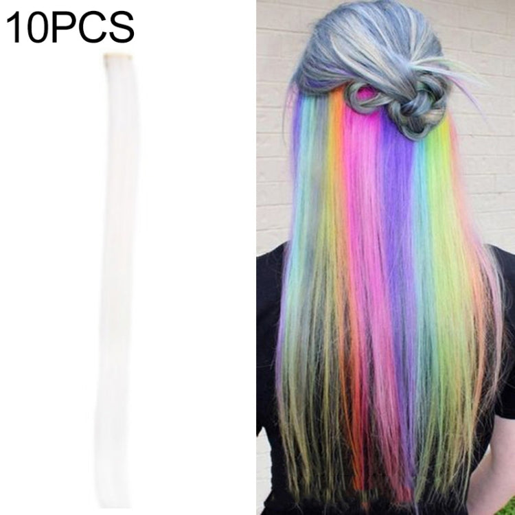 10 PCS Chemical Fiber Wig One-Step Gradient Color Single Card Wig, 24inches 24inches 55#