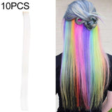 10 PCS Chemical Fiber Wig One-Step Gradient Color Single Card Wig, 24inches 24inches 55#