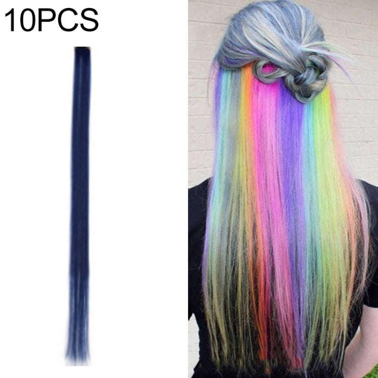 10 PCS Chemical Fiber Wig One-Step Gradient Color Single Card Wig, 24inches 24inches 41#