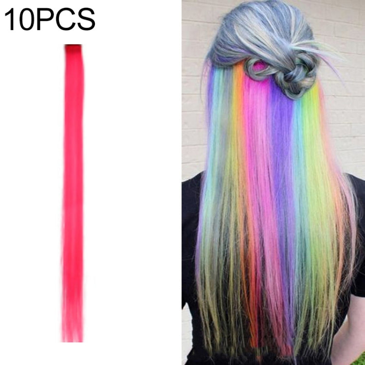 10 PCS Chemical Fiber Wig One-Step Gradient Color Single Card Wig, 24inches 24inches 43#