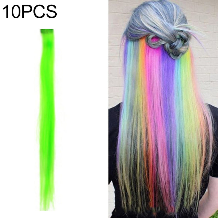 10 PCS Chemical Fiber Wig One-Step Gradient Color Single Card Wig, 24inches 24inches 56#