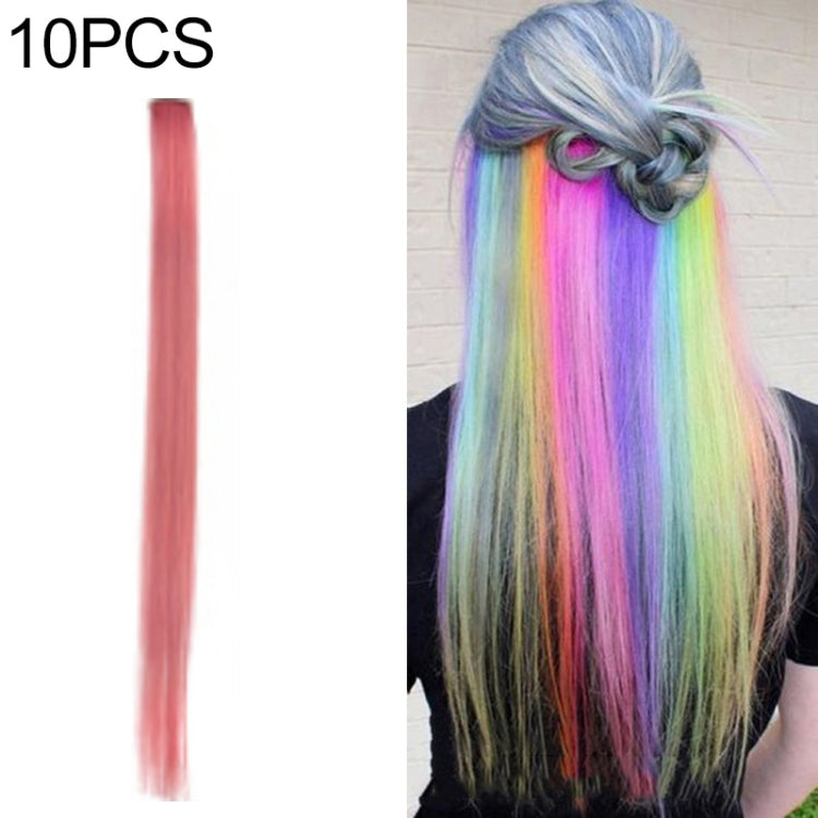 10 PCS Chemical Fiber Wig One-Step Gradient Color Single Card Wig, 24inches 24inches 57#