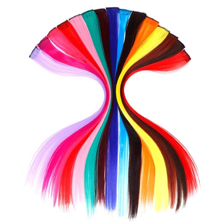 10 PCS Chemical Fiber Wig One-Step Gradient Color Single Card Wig, 24inches