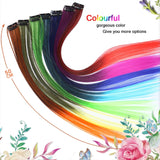 10 PCS Chemical Fiber Wig One-Step Gradient Color Single Card Wig, 24inches