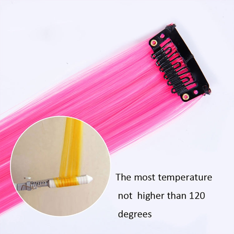 10 PCS Chemical Fiber Wig One-Step Gradient Color Single Card Wig, 24inches