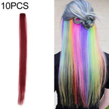 10 PCS Chemical Fiber Wig One-Step Gradient Color Single Card Wig, 24inches 24inches 24#
