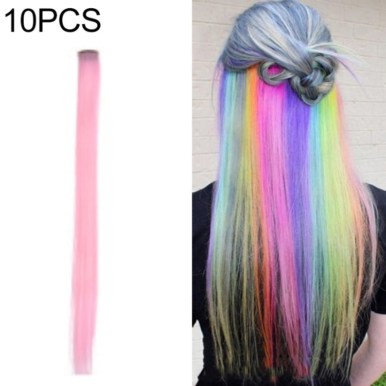 10 PCS Chemical Fiber Wig One-Step Gradient Color Single Card Wig, 24inches 24inches 50#