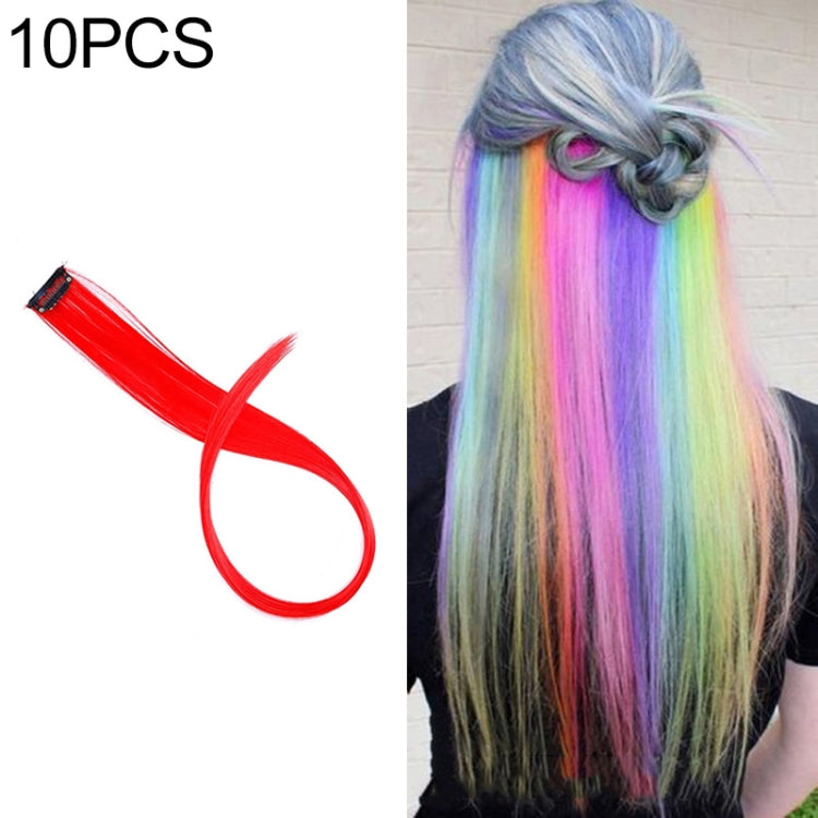 10 PCS Chemical Fiber Wig One-Step Gradient Color Single Card Wig, 24inches 24inches 27#