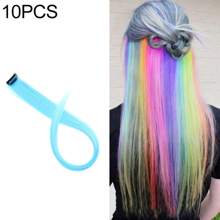 10 PCS Chemical Fiber Wig One-Step Gradient Color Single Card Wig, 24inches 24inches 46#