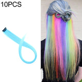 10 PCS Chemical Fiber Wig One-Step Gradient Color Single Card Wig, 24inches 24inches 46#
