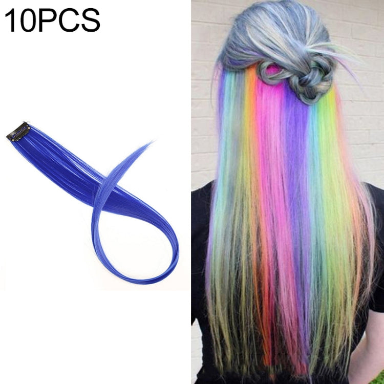 10 PCS Chemical Fiber Wig One-Step Gradient Color Single Card Wig, 24inches 24inches 38#