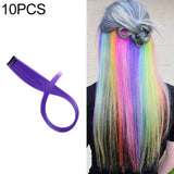 10 PCS Chemical Fiber Wig One-Step Gradient Color Single Card Wig, 24inches 24inches 54#