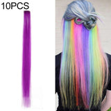10 PCS Chemical Fiber Wig One-Step Gradient Color Single Card Wig, 24inches 24inches 29#